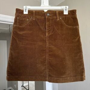 Brown Corduroy Skirt